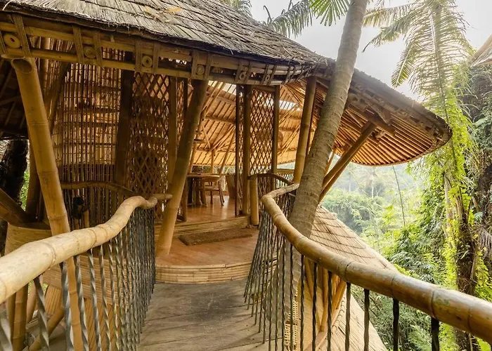 Villa Aura House 2bds Eco Bamboo House, Pool, River View *