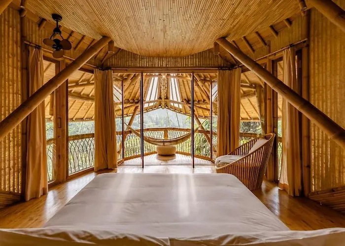 Aura House 2bds Eco Bamboo House, Pool, River View Villa