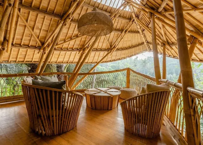 Aura House 2bds Eco Bamboo House, Pool, River View