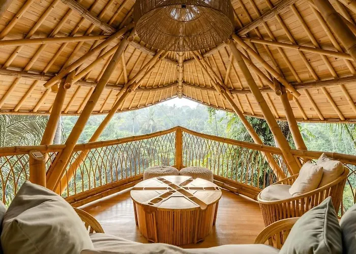 Villa Aura House 2bds Eco Bamboo House, Pool, River View *